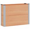 vidaXL Hochbeet Braun 100 x 30 x 72 cm alu.