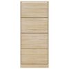 vidaXL Schuhschrank Sonoma-Eiche 63x24x147 cm Holzwerkstoff