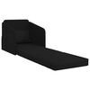 vidaXL Schlafsofa 60cm Schwarz Stoff