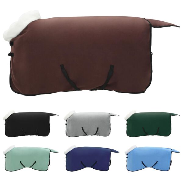 vidaXL Pferdedecke Volles Dunkelbraun 75 cm Polarfleece
