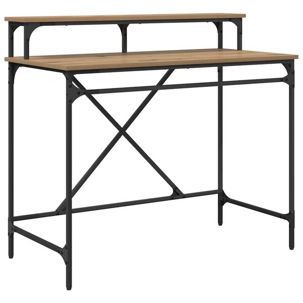 vidaXL Schreibtisch Artisan-Eiche 100 x 50 x 90 cm Holzwerkstoff