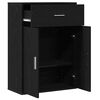 vidaXL Sideboard Schwarz Eichen-Optik 60 x 30 x 84 cm Holzwerkstoff
