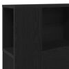vidaXL Kopfteil Schrank Schwarze Eiche 200 x 18,5 x 104,5 cm