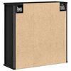 vidaXL Bad-Wandschrank mit Spiegel Schwarz Eichen-Optik 60x21x60 cm