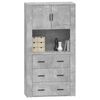 vidaXL Highboard Betongrau Holzwerkstoff