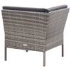 vidaXL 8-tlg. Garten-Lounge-Set mit Auflagen Poly Rattan Grau