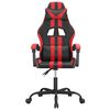 vidaXL Gaming-Stuhl Schwarz und Rot Kunstleder