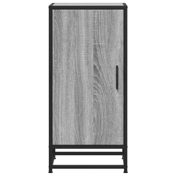 vidaXL Sideboard Grau Sonoma 35,5x35x76 cm Holzwerkstoff und Metall