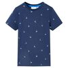 vidaXL Kinder-T-Shirt Dunkelblau 128
