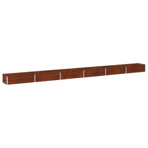 vidaXL Hochbeet im Garten Rostig 480 x 40 x 24 cm Pappe