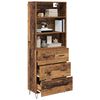 vidaXL Highboard mit Schubladen 2 pcs Altholz Holzwerkstoff