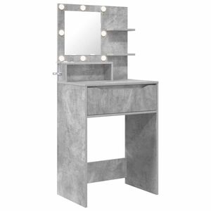 vidaXL Schlafzimmer-Frisiertische Betongrau 80 x 39,6 x 135 cm