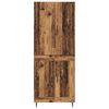 vidaXL Highboard 2 pcs Altholz Engineered Wood und Glas
