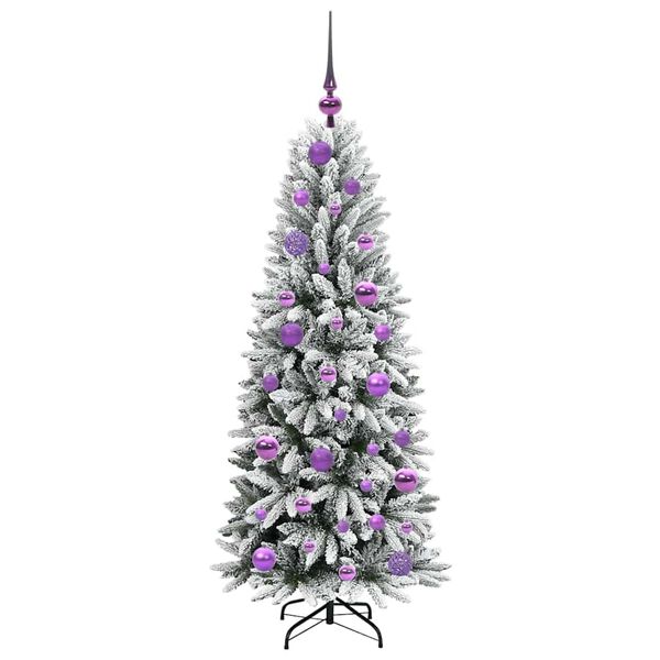 vidaXL Künstlicher Weihnachtsbaum mit 150 LEDs Weiß 53 x 53 x 120 cm