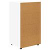 vidaXL Stauraumschr&auml;nke 2 pcs Wei&szlig; 60 x 48 x 105 cm Holzwerkstoff