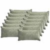 vidaXL Kissenbezug 12 stk. HOUTEN Gr&uuml;n 40 x 80 cm Chenille-Stoff