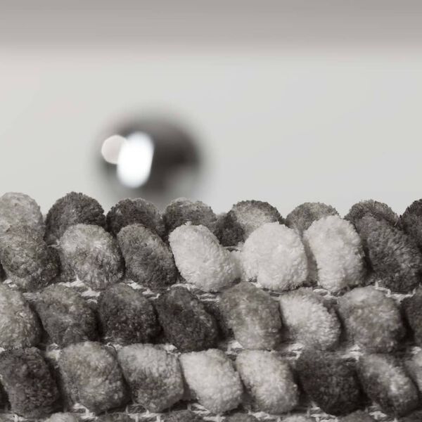 Sealskin Badematte Vintage 50x80 cm Dunkelgrau und Wei&szlig;