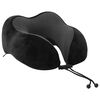 vidaXL Reisekissen f&uuml;r den Hals Schwarz 27 x 26 x 14 cm Viscoschaum