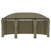 vidaXL Pavillon mit Vorhängen 520x349x255 cm Taupe 180 g/m²