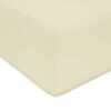 vidaXL Sitzkissen f&uuml;r Outdoor Creme 40 x 40 x 8 cm 100 % Polyester