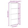 vidaXL Schuhschrank Wei&szlig; 60x21x163,5 cm Holzwerkstoff