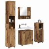 vidaXL Badezimmerm&ouml;bel-Set 4 pcs Altholz Holzwerkstoff & Metall