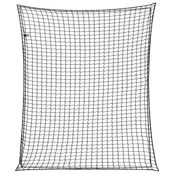 vidaXL Anh&auml;ngernetz mit Gummiseil Schwarz 3,5x3 m PP