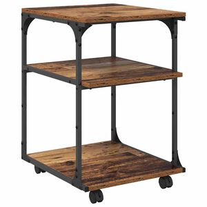 vidaXL Druckerständer Altholz 43 x 48 x 64 cm Holzwerkstoff