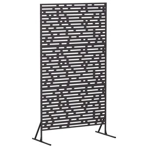 vidaXL Sichtschutz 100 x 50 x 180 cm Stahl Schwarz