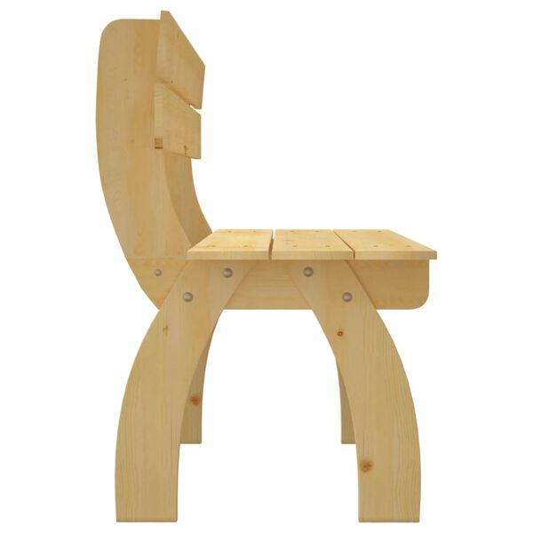 vidaXL Gartenbank 150 cm Kiefernholz Impr&auml;gniert