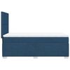 vidaXL Boxspringbett mit Matratze Blau 100x200 cm Stoff