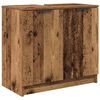 vidaXL Badezimmerschrank-Set mit Regal 3 pcs Altholz Holzwerkstoff