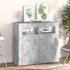 vidaXL Sideboard mit LED-Leuchten Betongrau 80x35x75 cm