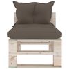 vidaXL 6-tlg. Garten-Lounge-Set aus Paletten mit Kissen Kiefernholz