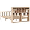 vidaXL Massivholzbett mit Regal ohne Matratze 150x200 cm Kiefernholz