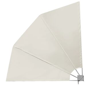 vidaXL Faltbarer Balkonf&auml;cher Creme 210&times;210 cm