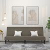 vidaXL Schlafsofa 2-Sitzer Dunkelgrau Mikrofasergewebe