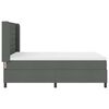 vidaXL Boxspringbett mit Matratze Dunkelgrau 200 x 160 cm Stoff