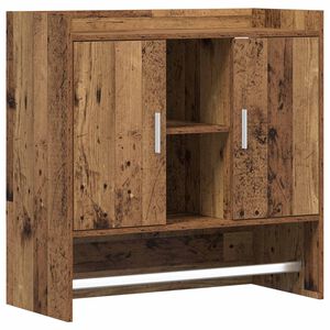 vidaXL Wandregal Wandhalterung Altholz 80 x 36 x 80 cm Holzwerkstoff