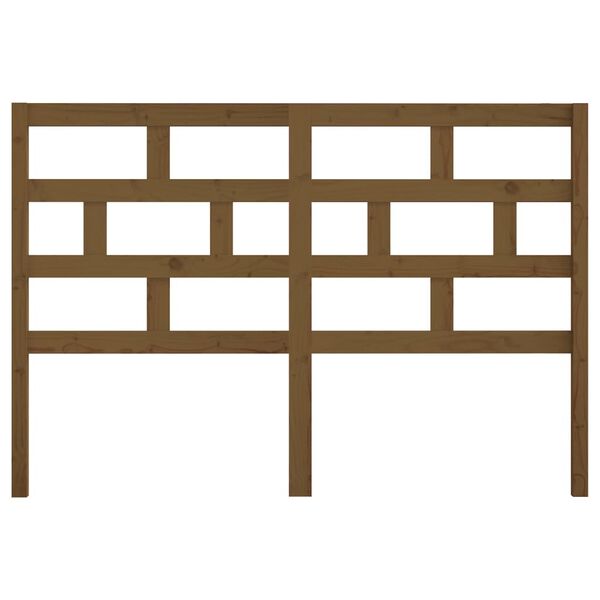 vidaXL Kopfteil Honigbraun 126x4x100 cm Massivholz Kiefer