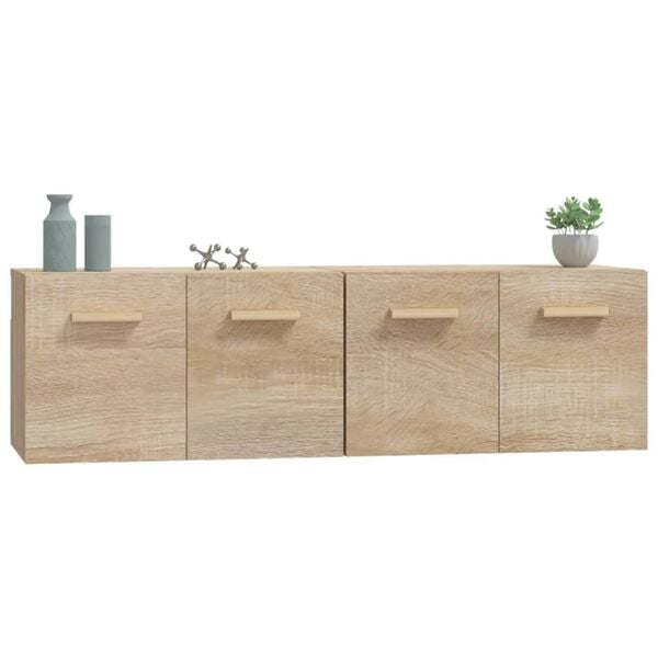 vidaXL Wandschr&auml;nke 2 Stk. Sonoma-Eiche 60x36,5x35 cm Holzwerkstoff
