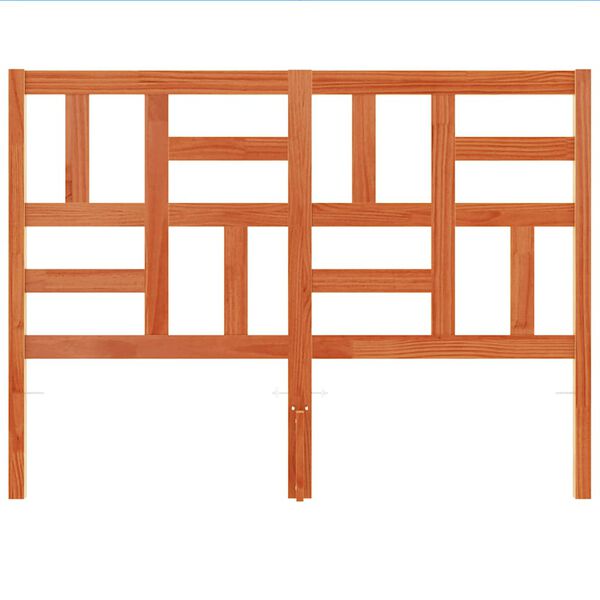 vidaXL Kopfteil Wachsbraun 150 cm Massivholz Kiefer