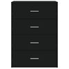 vidaXL Sideboards 2 Stk. Schwarz 60x31x84 cm Holzwerkstoff