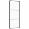 vidaXL Schiebet&uuml;r mit Beschlag 76x205 cm ESG-Glas & Aluminium