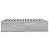 vidaXL Bettgestell Grau Sonoma 200x200 cm Holzwerkstoff