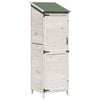vidaXL Garten Shed Wei&szlig; 59,5 x 56 x 176,5 cm Holzwerkstoff