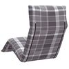 vidaXL Sonnenliege Klappbar Grau Karomuster 175x54x8,5cm Oxford-Gewebe