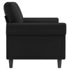 vidaXL 2-Sitzer-Sofa Schwarz 140 cm Kunstleder