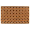 vidaXL Fu&szlig;matte Natur 45x75 cm Kokosfaser Getuftet
