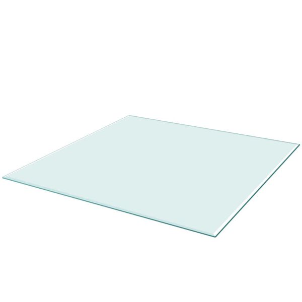 vidaXL Tischplatte aus gehärtetem Glas quadratisch 700x700 mm